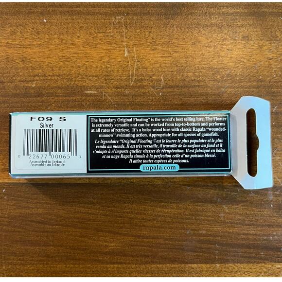 Rapala Original Floating F9 Fishing Lure The Floater Best Selling Silver NEW - Picture 3 of 3